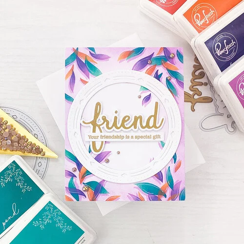 Pinkfresh Studio - Layering Stencils - Leafy Background 5 Pinkfresh Studio - Layering Stencils - Leafy Background