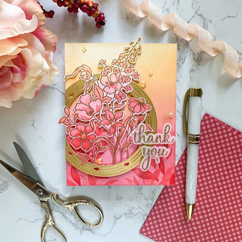Pinkfresh Studio - Layering Stencils - Leafy Background 6 Pinkfresh Studio - Layering Stencils - Leafy Background