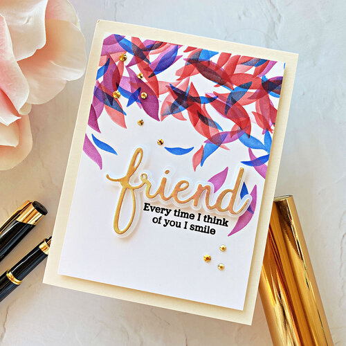 Pinkfresh Studio - Layering Stencils - Leafy Background 8 Pinkfresh Studio - Layering Stencils - Leafy Background