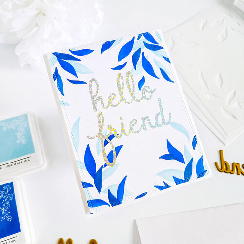 Pinkfresh Studio - Layering Stencils - Leafy Background 9 Pinkfresh Studio - Layering Stencils - Leafy Background