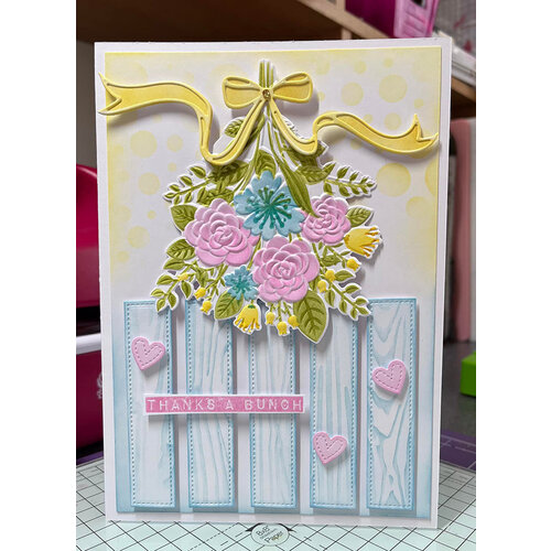 Lisa Horton Crafts - Layering Stencils - Tied Bouquet