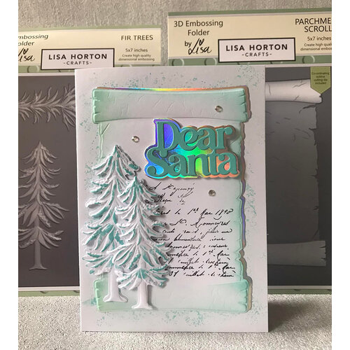 Lisa Horton Crafts - 3D Embossing Folder with Coordinating Dies - Parchment Scroll 3 Lisa Horton Crafts - 3D Embossing Folder with Coordinating Dies - Parchment Scroll