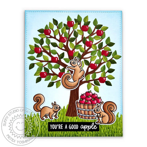 Sunny Studio Stamps - Sunny Snippets - Craft Dies - Autumn Tree 2 Sunny Studio Stamps - Sunny Snippets - Craft Dies - Autumn Tree