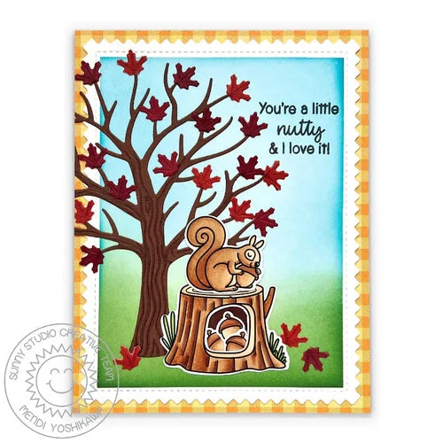 Sunny Studio Stamps - Sunny Snippets - Craft Dies - Autumn Tree 3 Sunny Studio Stamps - Sunny Snippets - Craft Dies - Autumn Tree