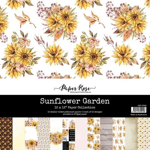 Paper Rose - 12 x 12 Collection Pack - Sunflower Garden 1 Paper Rose - 12 x 12 Collection Pack - Sunflower Garden