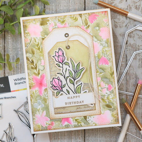 Scrapbook.com - Clear Photopolymer Stamp Set - Wildflower Branches 2 Scrapbook.com - Clear Photopolymer Stamp Set - Wildflower Branches