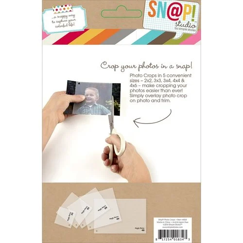 Simple Stories - SNAP Studio Collection - Photo Crops - Square and Rectangle