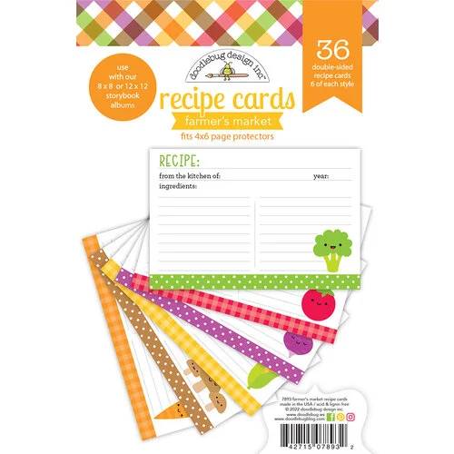 Doodlebug Design - Farmer's Market Collection - Recipe Cards 1 Doodlebug Design - Farmer's Market Collection - Recipe Cards