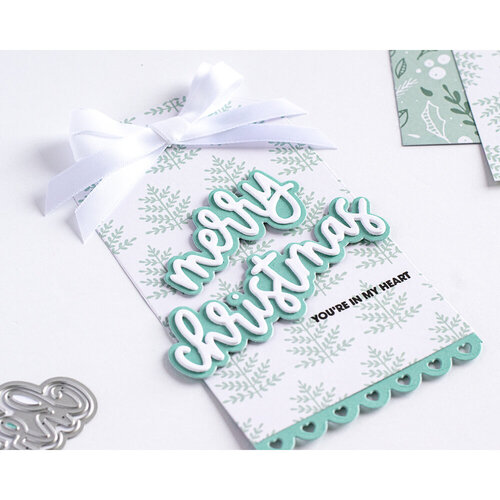Scrapbook.com - Decorative Die Set - Merry Christmas Sentiments II