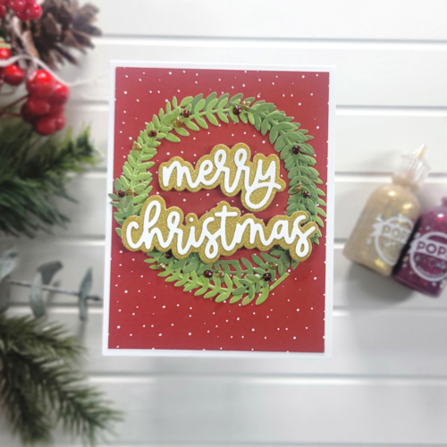 Scrapbook.com - Decorative Die Set - Merry Christmas Sentiments II