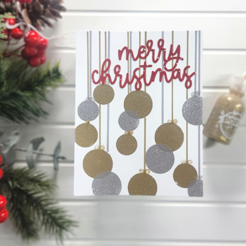 Scrapbook.com - Decorative Die Set - Merry Christmas Sentiments II