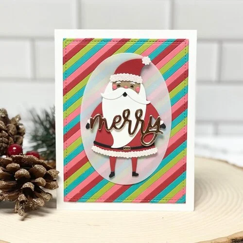 Scrapbook.com - Decorative Die Set - Merry Christmas Sentiments II