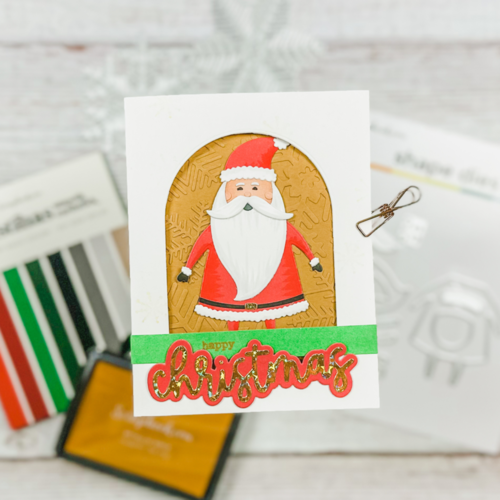 Scrapbook.com - Decorative Die Set - Merry Christmas Sentiments II