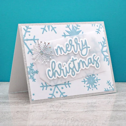 Scrapbook.com - Decorative Die Set - Merry Christmas Sentiments II