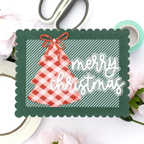 Scrapbook.com - Decorative Die Set - Merry Christmas Sentiments II