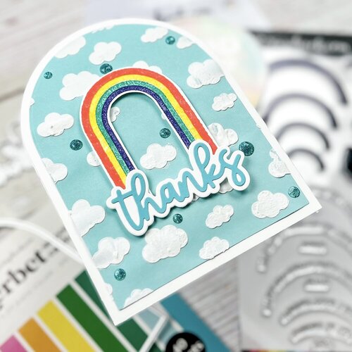 Scrapbook.com - Decorative Die Set - Thank You Sentiments II