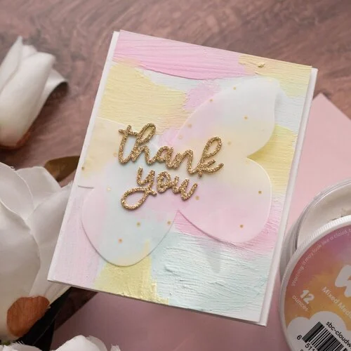 Scrapbook.com - Decorative Die Set - Thank You Sentiments II