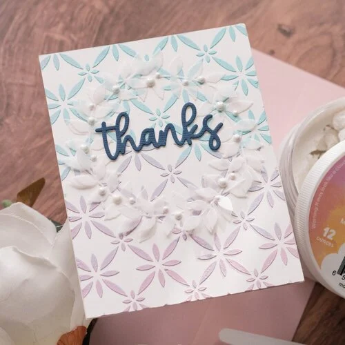 Scrapbook.com - Decorative Die Set - Thank You Sentiments II