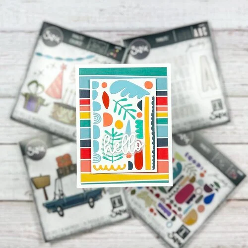Scrapbook.com - Decorative Die Set - Thank You Sentiments II