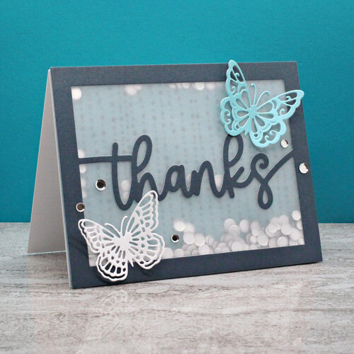 Scrapbook.com - Decorative Die Set - A2 Plate - Thanks 3 Scrapbook.com - Decorative Die Set - A2 Plate - Thanks