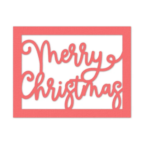 Scrapbook.com - Decorative Die Set - A2 Plate - Merry Christmas 1 Scrapbook.com - Decorative Die Set - A2 Plate - Merry Christmas