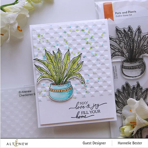 Altenew - Embossing Folder - 3D - Checkered Squares