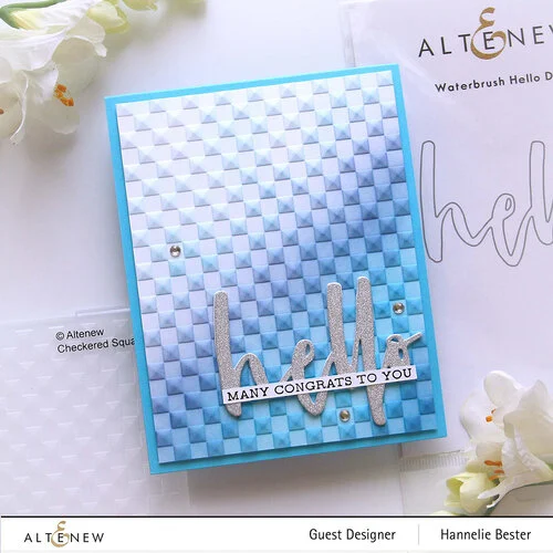 Altenew - Embossing Folder - 3D - Checkered Squares