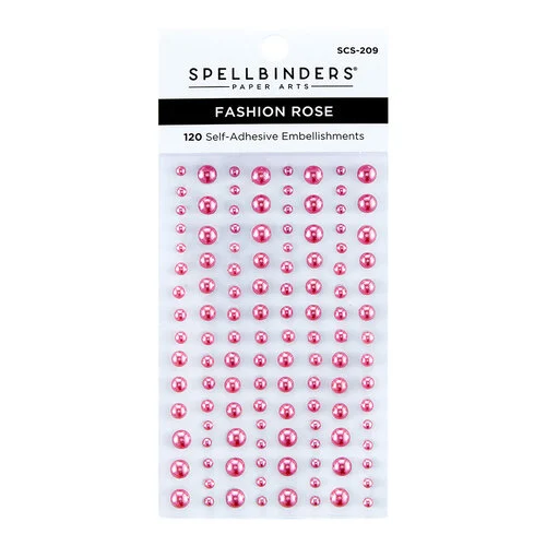 Spellbinders - Color Essentials Collection - Fashion Pearl Dots - Rose 1 Spellbinders - Color Essentials Collection - Fashion Pearl Dots - Rose