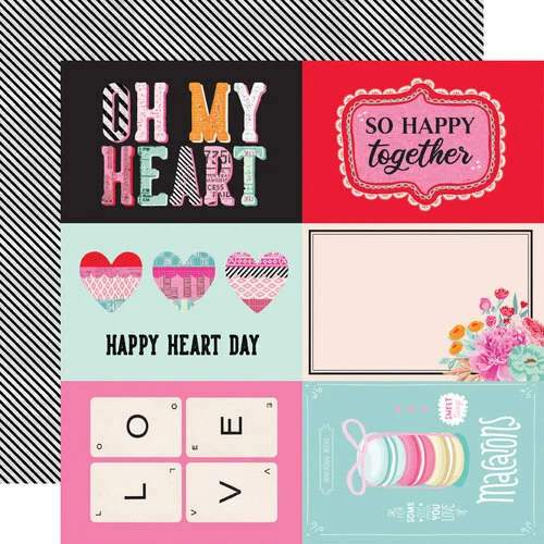 Simple Stories - Heart Eyes Collection - 12 x 12 Double Sided Paper - 4 x 6 Elements 1 Simple Stories - Heart Eyes Collection - 12 x 12 Double Sided Paper - 4 x 6 Elements
