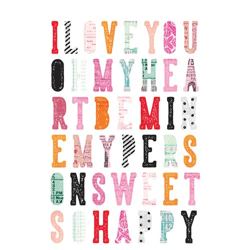 Simple Stories - Heart Eyes Collection - Sticker Book