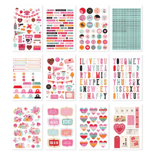 Simple Stories - Heart Eyes Collection - Sticker Book