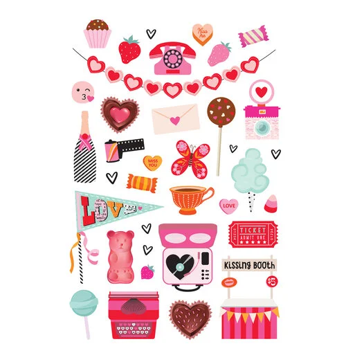 Simple Stories - Heart Eyes Collection - Sticker Book