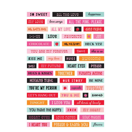Simple Stories - Heart Eyes Collection - Sticker Book