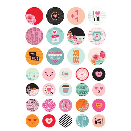 Simple Stories - Heart Eyes Collection - Sticker Book