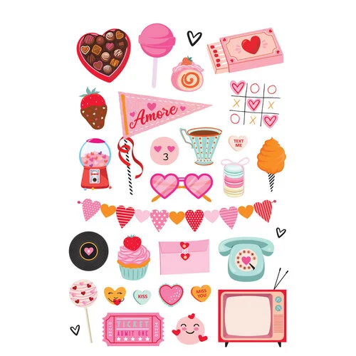 Simple Stories - Heart Eyes Collection - Sticker Book