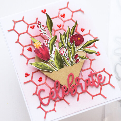 Scrapbook.com - Decorative Die and Photopolymer Stamp Set - Wildflower Branches 6 Scrapbook.com - Decorative Die and Photopolymer Stamp Set - Wildflower Branches