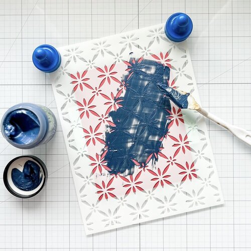 Scrapbook.com - Stencils - Roma Mosaic Pattern - 6x8 2 Scrapbook.com - Stencils - Roma Mosaic Pattern - 6x8