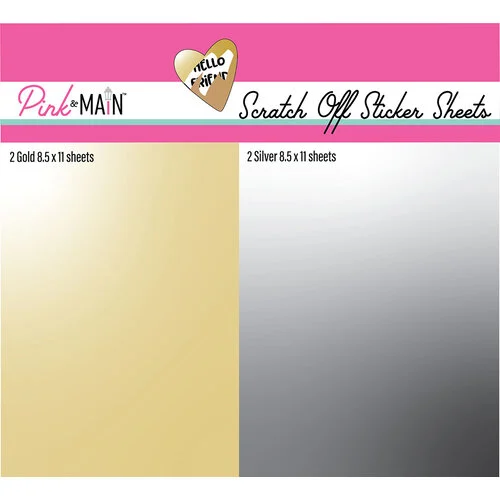 Pink and Main - Scratch Off Stickers - Sheets Insert 1 Pink and Main - Scratch Off Stickers - Sheets Insert