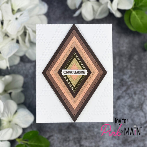 Pink and Main - Dies - Stitched Diamonds