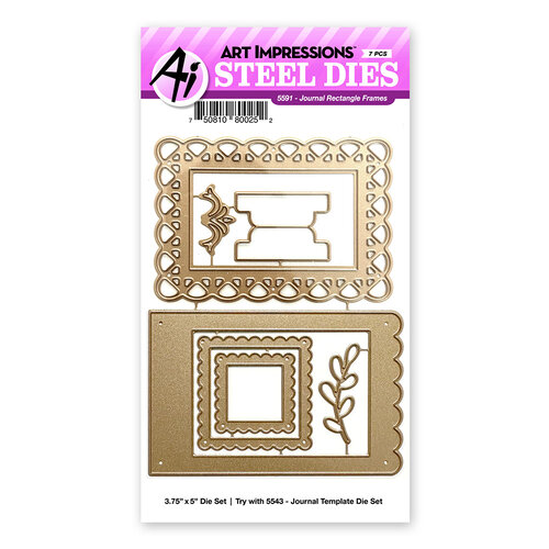 Art Impressions - Steel Dies - Journal Rectangle Frames 1 Art Impressions - Steel Dies - Journal Rectangle Frames