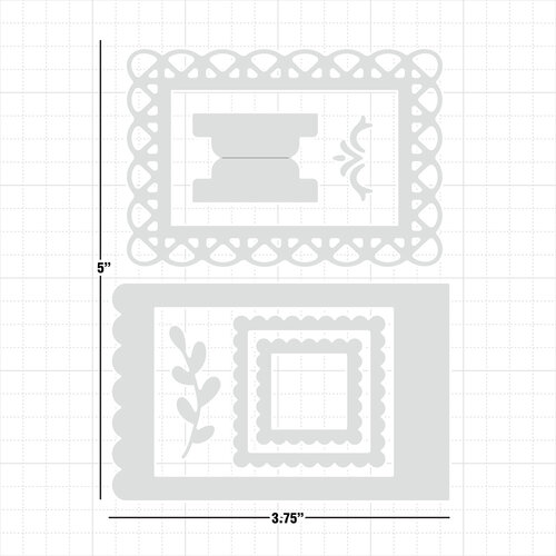Art Impressions - Steel Dies - Journal Rectangle Frames 2 Art Impressions - Steel Dies - Journal Rectangle Frames