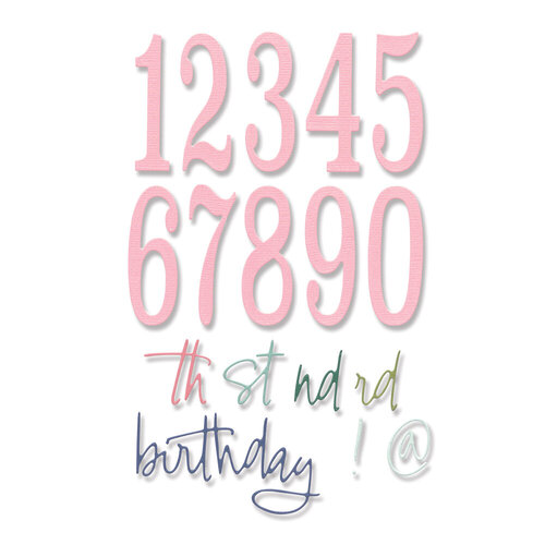 Sizzix - Thinlits Dies - Fabulous Birthday Numbers 3 Sizzix - Thinlits Dies - Fabulous Birthday Numbers