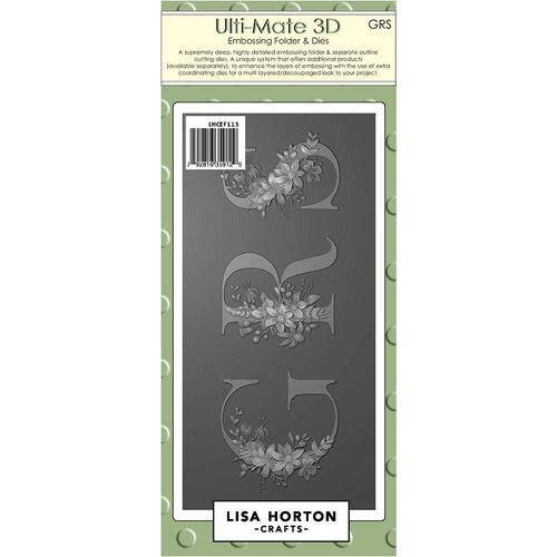 Lisa Horton Crafts - Ulti-Mate 3D Embossing Folder - GRS 1 Lisa Horton Crafts - Ulti-Mate 3D Embossing Folder - GRS