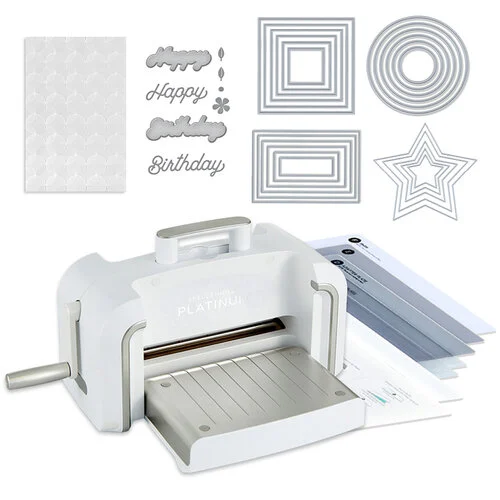 Spellbinders - Platinum Die Cutting Machine - Universal Plate System - Nested Basics Bundle