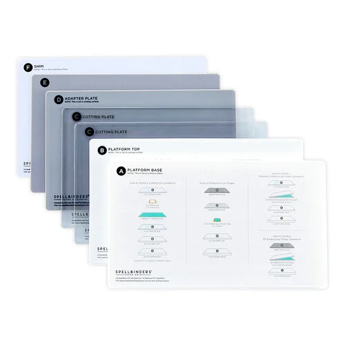 Spellbinders - Platinum 6 Die Cutting Machine - Universal Plate System - Nested Basics Bundle