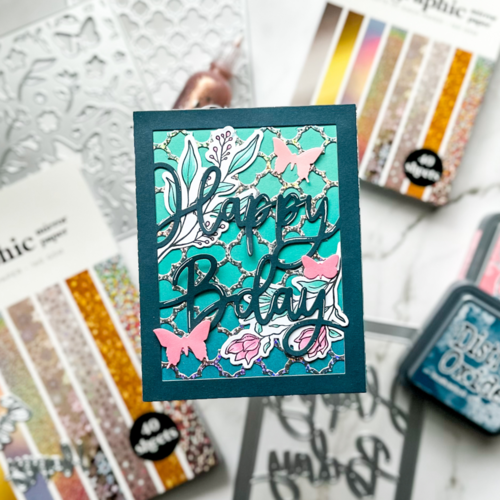 Scrapbook.com - Holographic Mirror Paper - Metallic Paper Pad - 6x8 - 40 Sheets