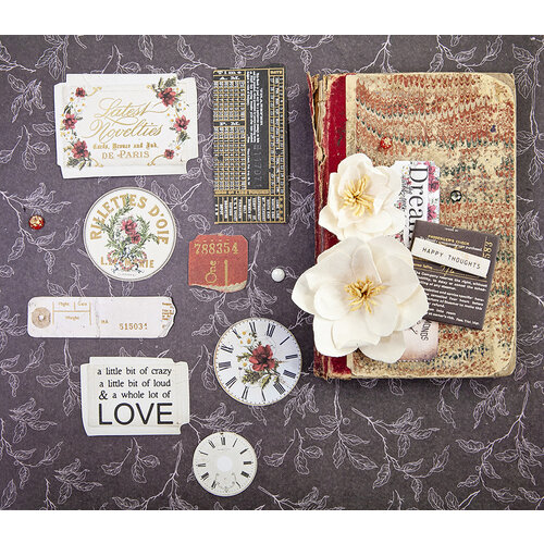 Prima - Magnolia Rouge Collection - Ephemera Icons
