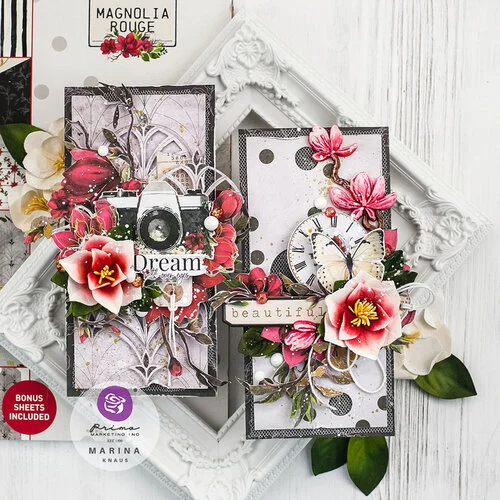 Prima - Magnolia Rouge Collection - Ephemera Icons