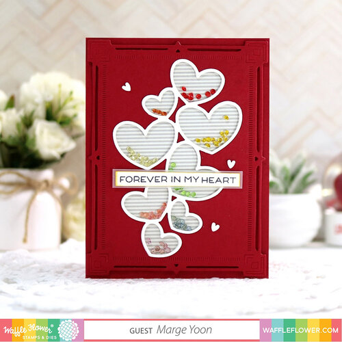 Waffle Flower Crafts - Craft Dies - Outlined Hearts 9 Waffle Flower Crafts - Craft Dies - Outlined Hearts