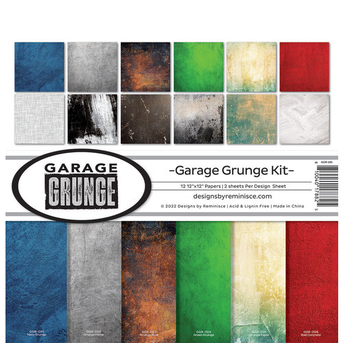 Reminisce - Garage Grunge Collection - 12 x 12 Collection Kit 1 Reminisce - Garage Grunge Collection - 12 x 12 Collection Kit